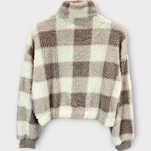 Hippie Rose Sherpa Quarter-Zip Long-Sleeve Top - Picture 5 of 15